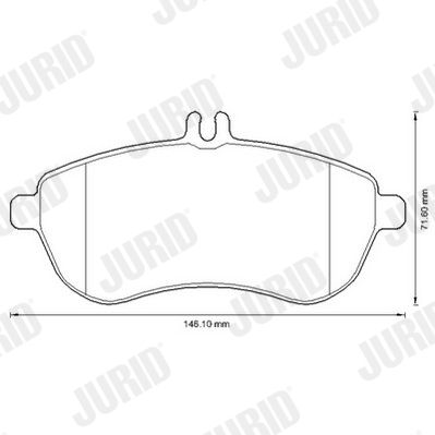 Brake Pad Set, disc brake JURID 573257JC