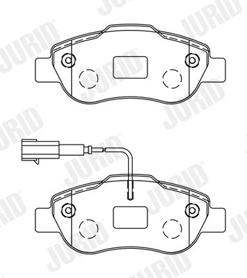 Brake Pad Set, disc brake JURID 573266J