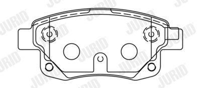Brake Pad Set, disc brake JURID 573277J