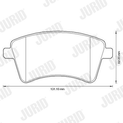 JURID 573284J Brake Pad Set, disc brake