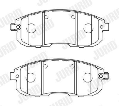 Brake Pad Set, disc brake JURID 573304J