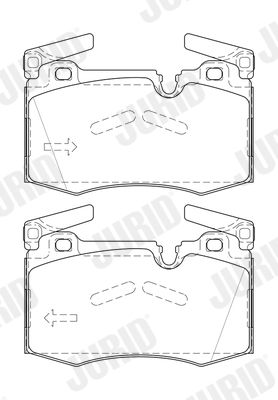 JURID 573423J Brake Pad Set, disc brake