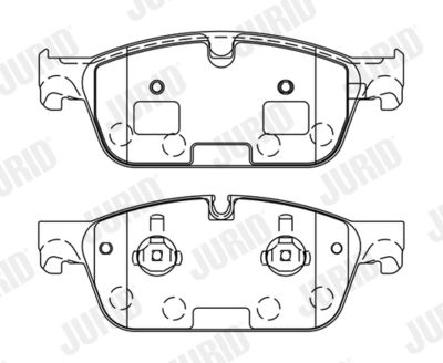 Brake Pad Set, disc brake JURID 573448J