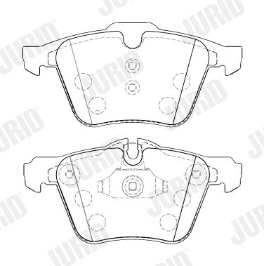 JURID 573464J Brake Pad Set, disc brake