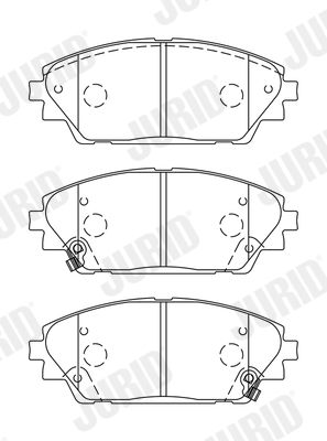 JURID 573611J Brake Pad Set, disc brake
