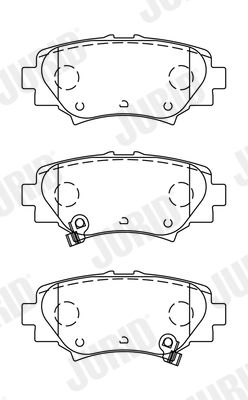 Brake Pad Set, disc brake JURID 573614J