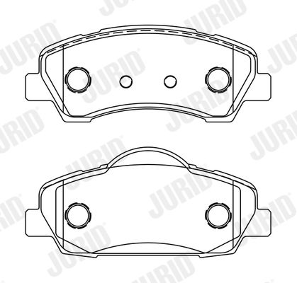 JURID 573630J Brake Pad Set, disc brake