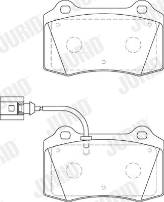 Brake Pad Set, disc brake JURID 573641J