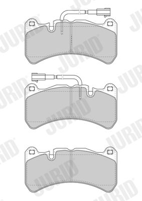 Brake Pad Set, disc brake JURID 573663J