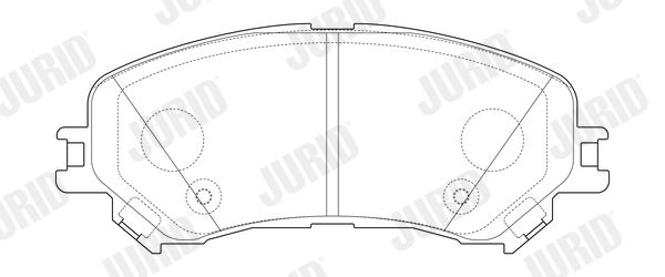 JURID 573673J Brake Pad Set, disc brake