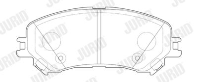 Brake Pad Set, disc brake JURID 573673J