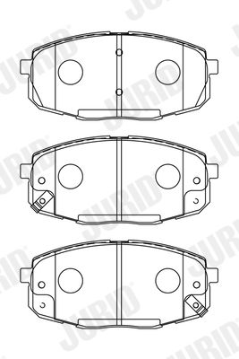 Brake Pad Set, disc brake JURID 573730J