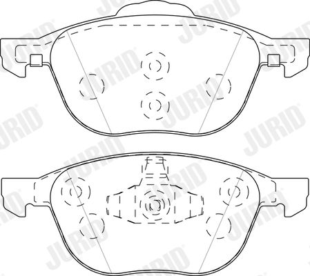 JURID 573753J Brake Pad Set, disc brake