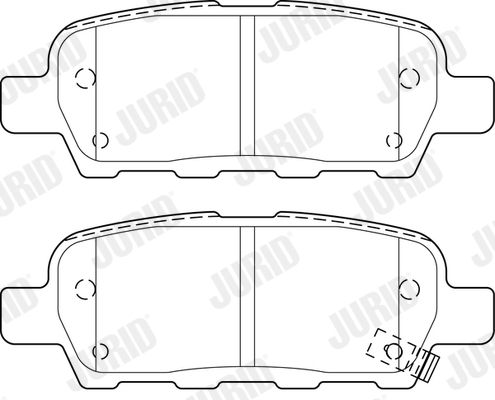 JURID 573754J Brake Pad Set, disc brake