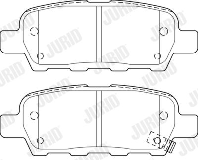 Brake Pad Set, disc brake JURID 573754J