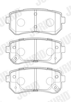 JURID 573757J Brake Pad Set, disc brake