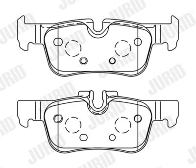 Brake Pad Set, disc brake JURID 573767J