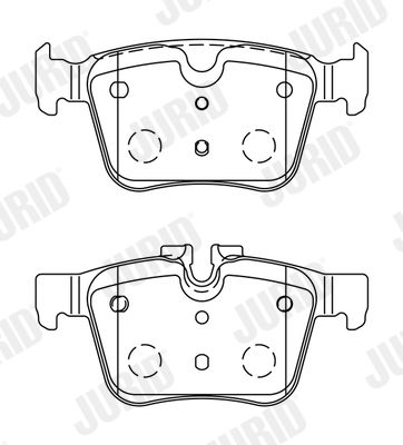 JURID 573772J Brake Pad Set, disc brake