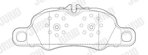 JURID 573804J Brake Pad Set, disc brake