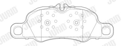 Brake Pad Set, disc brake JURID 573804J