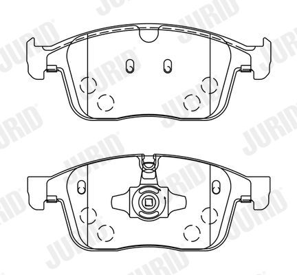 JURID 573808J Brake Pad Set, disc brake