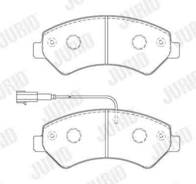 Brake Pad Set, disc brake JURID 573849J