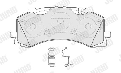 Brake Pad Set, disc brake JURID 573902J