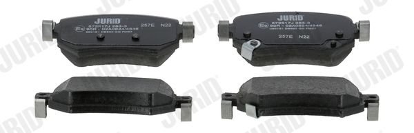 JURID 573917J Brake Pad Set, disc brake
