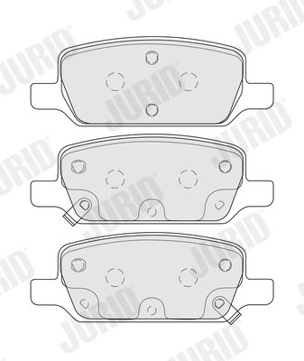 Brake Pad Set, disc brake JURID 573994J