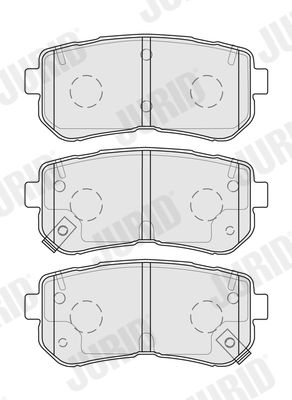JURID 574047J Brake Pad Set, disc brake