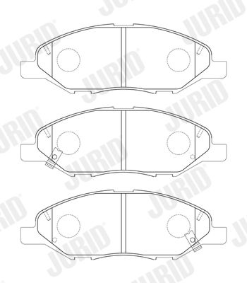 JURID 574049J Brake Pad Set, disc brake