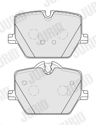 Brake Pad Set, disc brake JURID 574079J