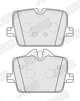 JURID 574080J Brake Pad Set, disc brake