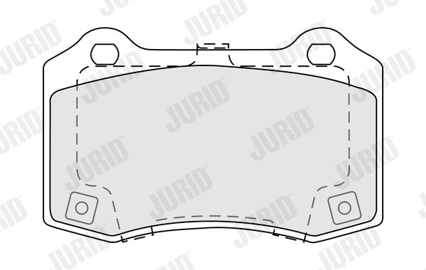 JURID 574096J Brake Pad Set, disc brake
