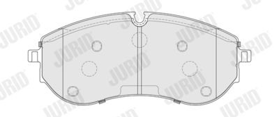 Brake Pad Set, disc brake JURID 574110J