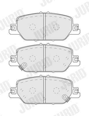 JURID 574115J Brake Pad Set, disc brake