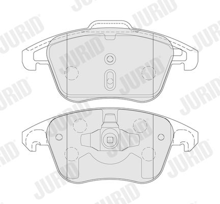 JURID 574190J Brake Pad Set, disc brake