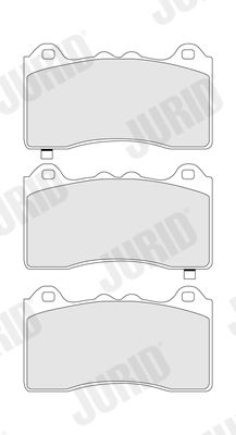 JURID 574229J Brake Pad Set, disc brake