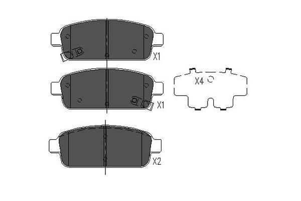 Kavo Parts KBP-1013 Brake Pad Set, disc brake