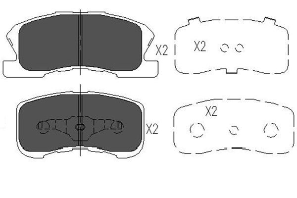 Kavo Parts KBP-1508 Brake Pad Set, disc brake