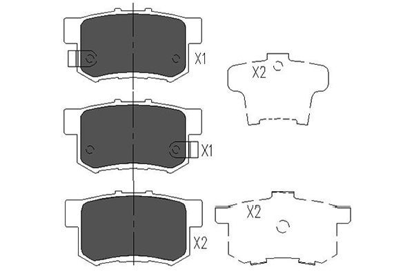 Kavo Parts KBP-2008 Brake Pad Set, disc brake