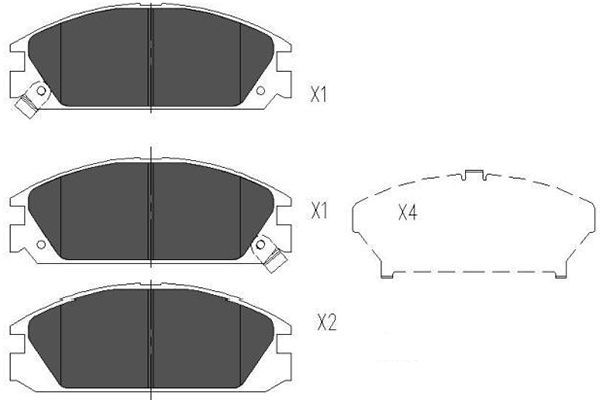 Kavo Parts KBP-2020 Brake Pad Set, disc brake