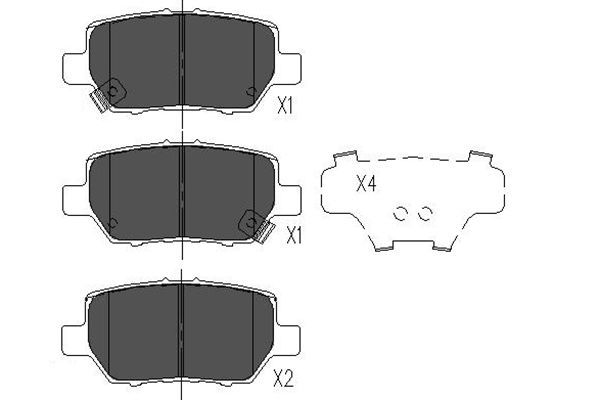 Kavo Parts KBP-2040 Brake Pad Set, disc brake