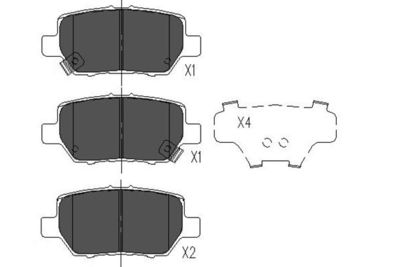 Brake Pad Set, disc brake Kavo Parts KBP-2040