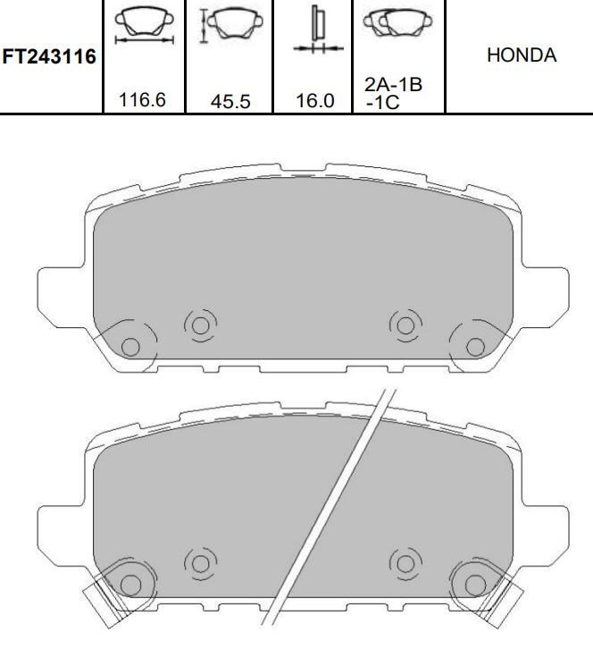Kavo Parts KBP-2065 Brake Pad Set, disc brake
