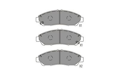 Brake Pad Set, disc brake Kavo Parts KBP-2071
