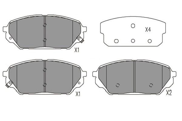 Kavo Parts KBP-3039 Brake Pad Set, disc brake