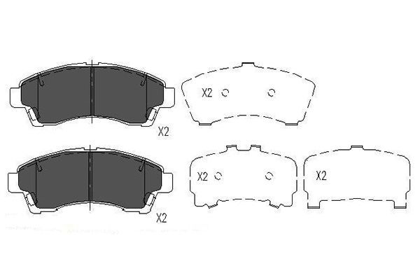 Kavo Parts KBP-4534 Brake Pad Set, disc brake