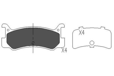 Brake Pad Set, disc brake Kavo Parts KBP-4535