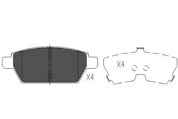Kavo Parts KBP-4554 Brake Pad Set, disc brake